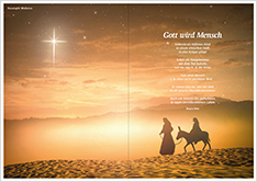 Das Bild zeigt die Meditation 'Gott wird Mensch', Ausgabe Dezember 2019. / Barmherzige Brüder Meditation 'Gott wird Mensch' Ausgabe Dezember 2019