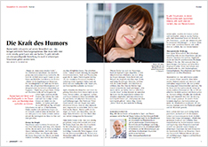 Granatapfel-Magazin, Artikel 'Die Kraft des Humors', Ausgabe Februar 2020 / Barmherzige Brüder Das Bild zeigt das Granatapfel-Magazin, Artikel 'Die Kraft des Humors', Ausgabe Februar 2020.